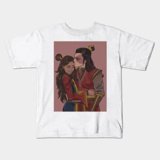 Zutara Forehead Kiss redraw Kids T-Shirt